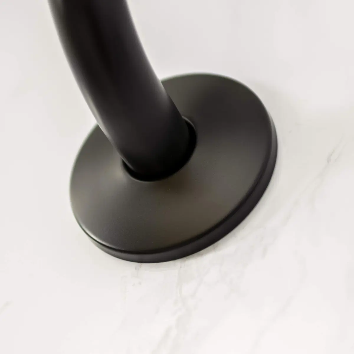 JS Jackson Supplies Shower Head Extension Arm with Flange 10.5 Inch Black | Curved S Shape, Stainless Steel, Standard 1/2" - view 3