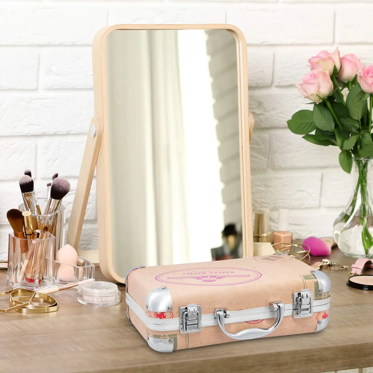 Vokai Makeup Kit Gift Set - 67 Piece Set | All Skin Tones & Types, Includes Tools & Mirror - view 3