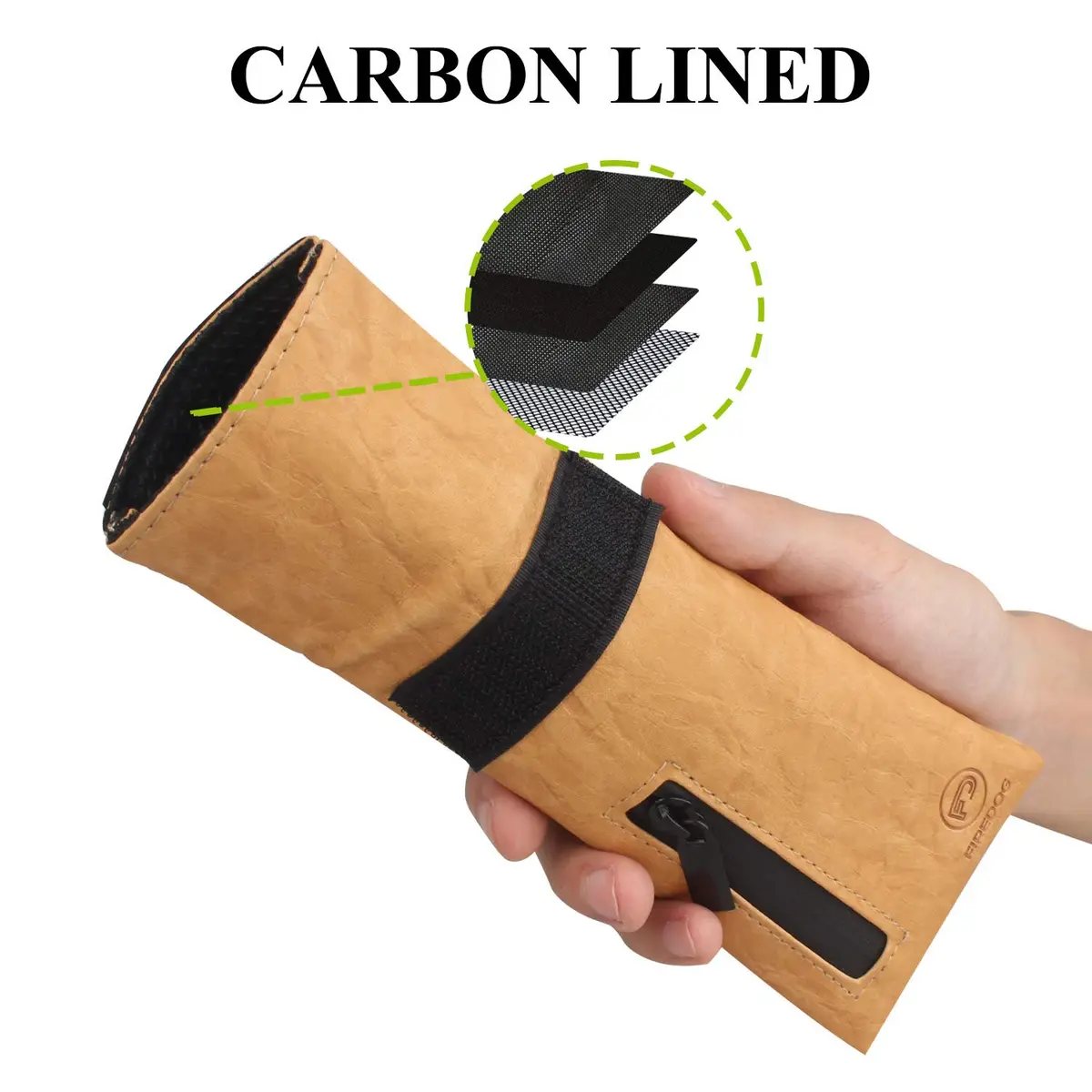 FIREDOG Smell Proof Pouch 7.9cm (3.1") x 15.2cm (6") | Activated Carbon Odor Protection - view 4