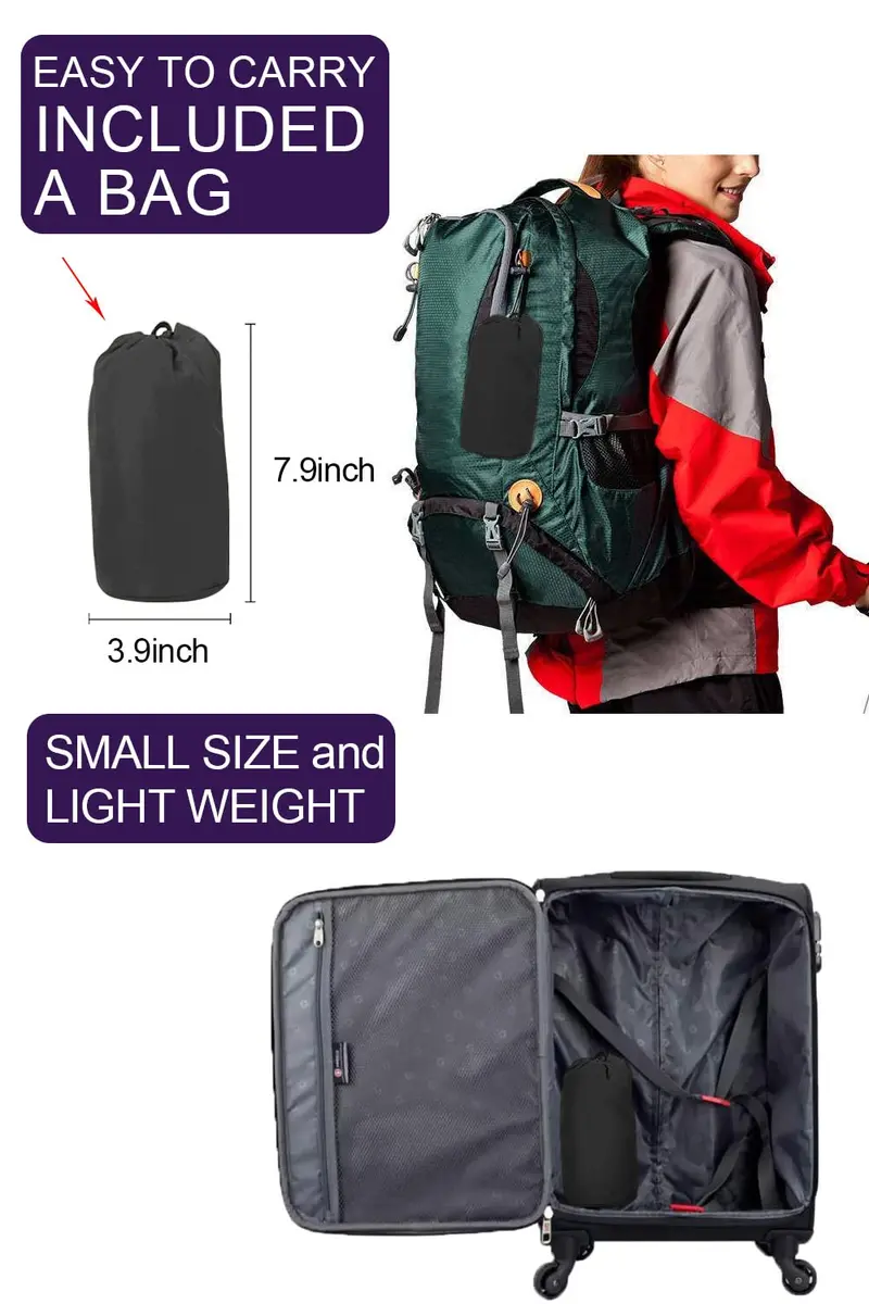 LOMON Women Waterproof Lightweight Rain Jacket Active Outdoor Hooded Raincoat (S, Black1) | Water Resistant, Breathable & Packable - view 4