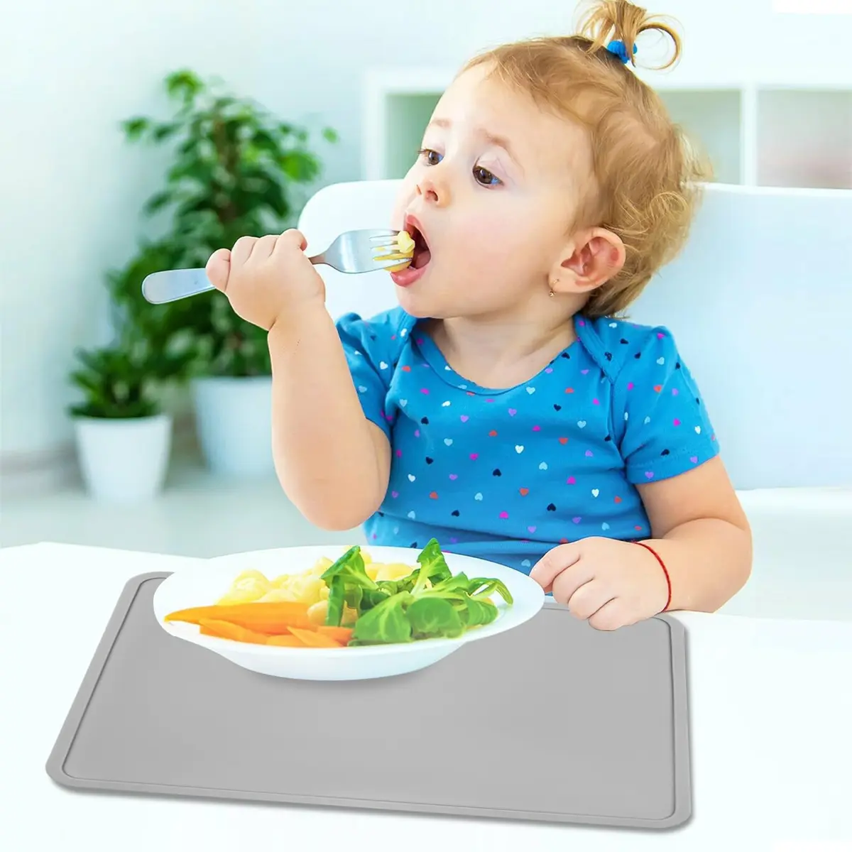 QPIX DIGITAL Silicone Placemat with Raised Edges | 47.75cm x 26.92cm (18.8" x 10.6") - view 6