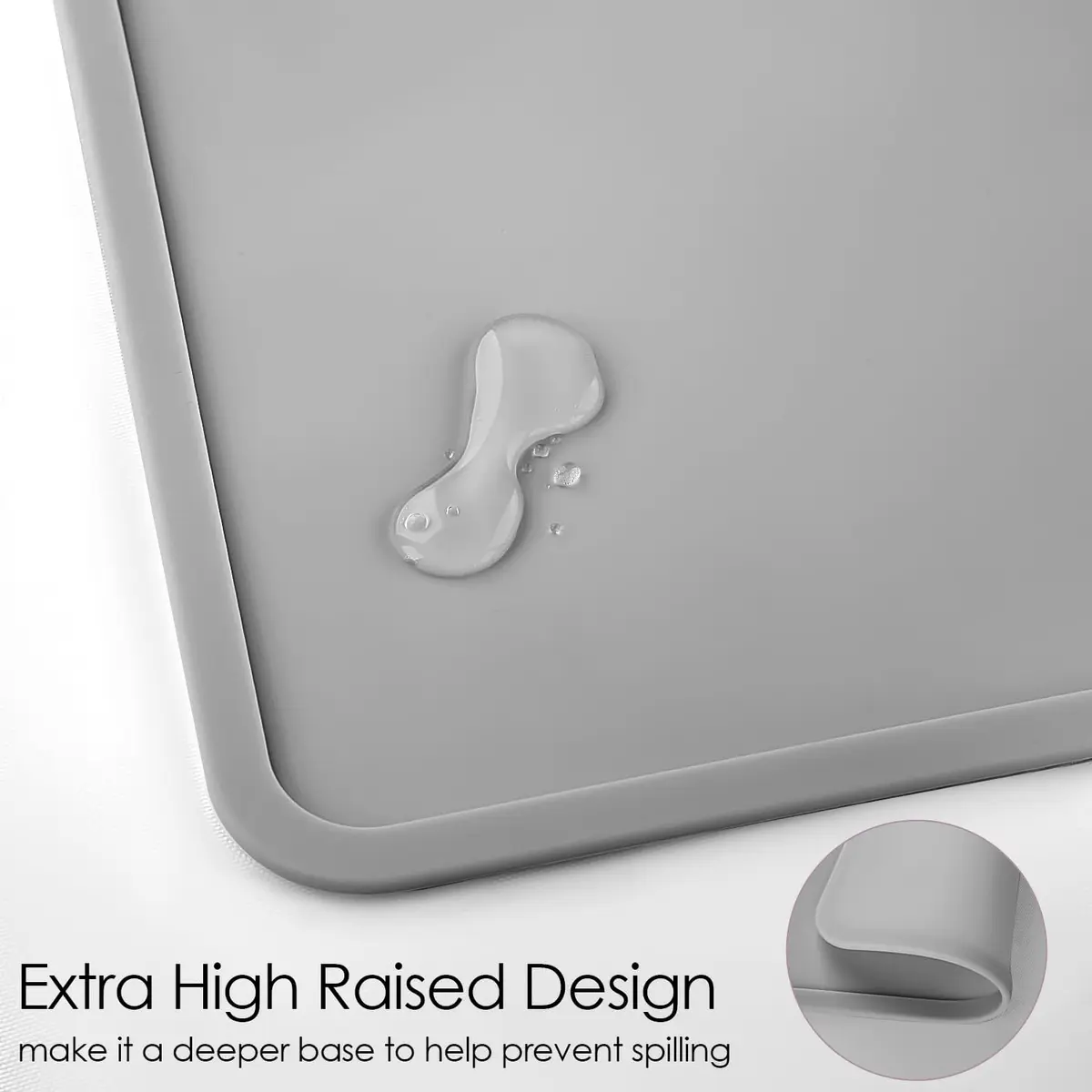 QPIX DIGITAL Silicone Placemat with Raised Edges | 47.75cm x 26.92cm (18.8" x 10.6") - view 3
