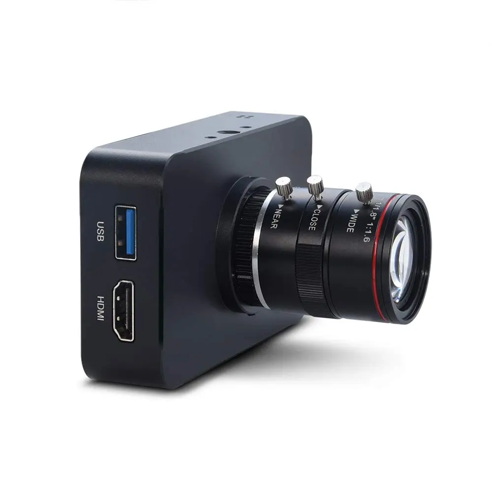 MOKOSE 12MP HDMI Camera 1080P USB Webcam 4K Recording | Industry C/CS-Mount Lens - main product image