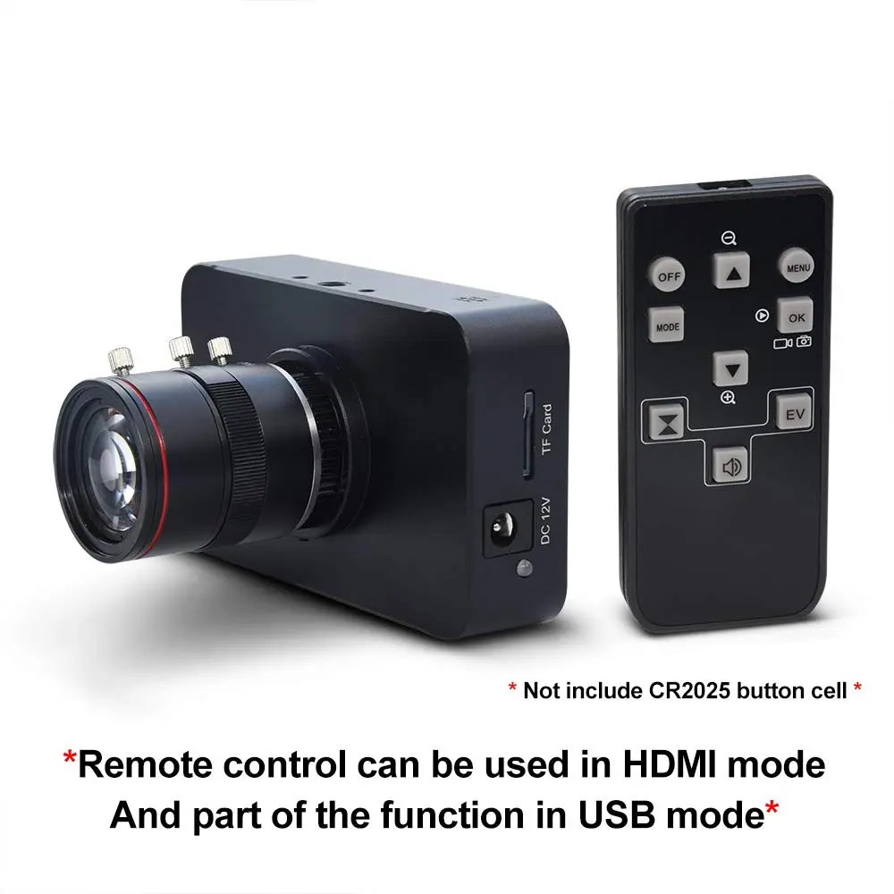 MOKOSE 12MP HDMI Camera 1080P USB Webcam 4K Recording | Industry C/CS-Mount Lens - view 2