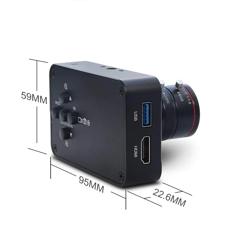 MOKOSE 12MP HDMI Camera 1080P USB Webcam 4K Recording | Industry C/CS-Mount Lens - view 3