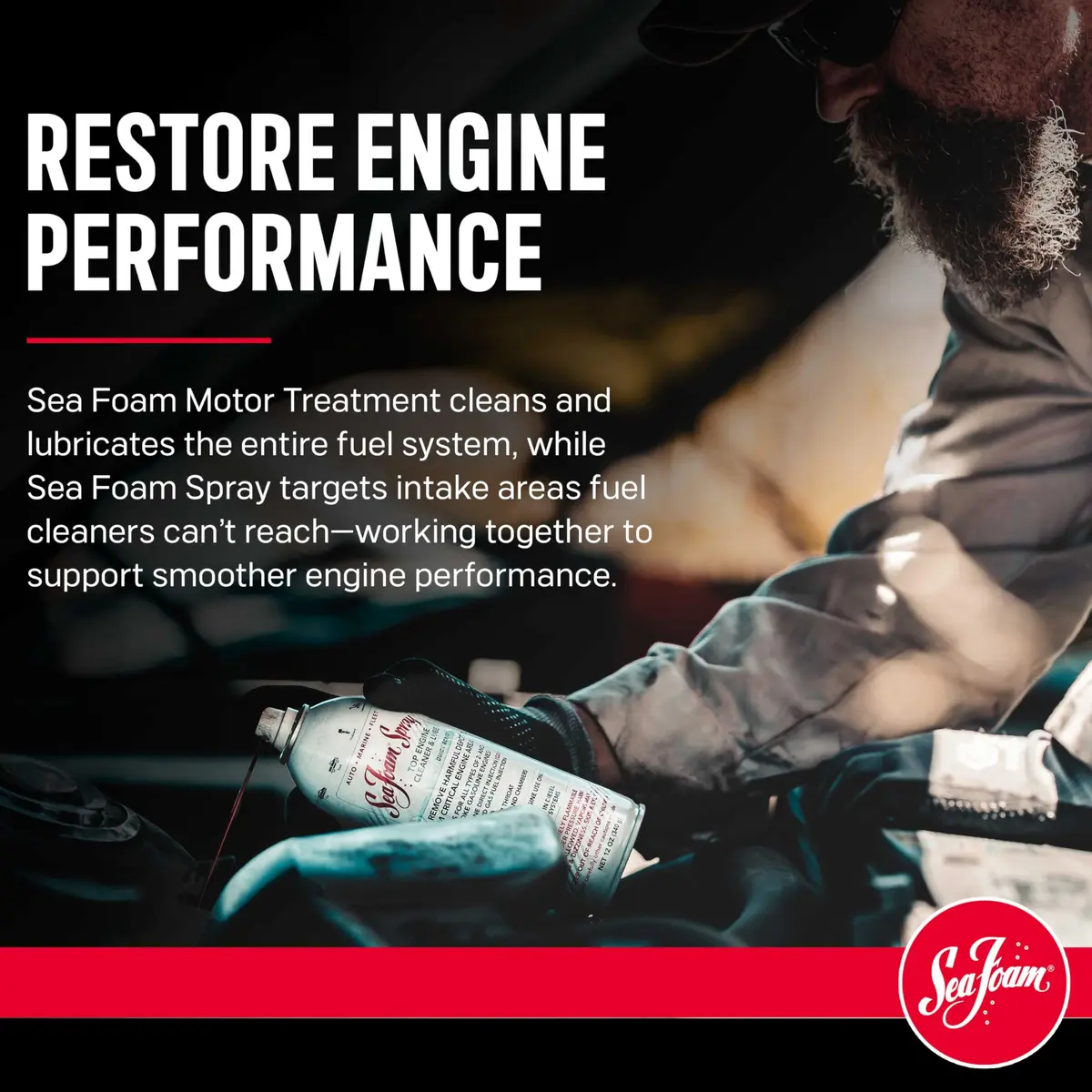 Sea Foam Motor Treatment and Intake Cleaner Combo Pack 473ml (16 Fl Oz) | Cleans Fuel Systems & Engine Internals - view 3