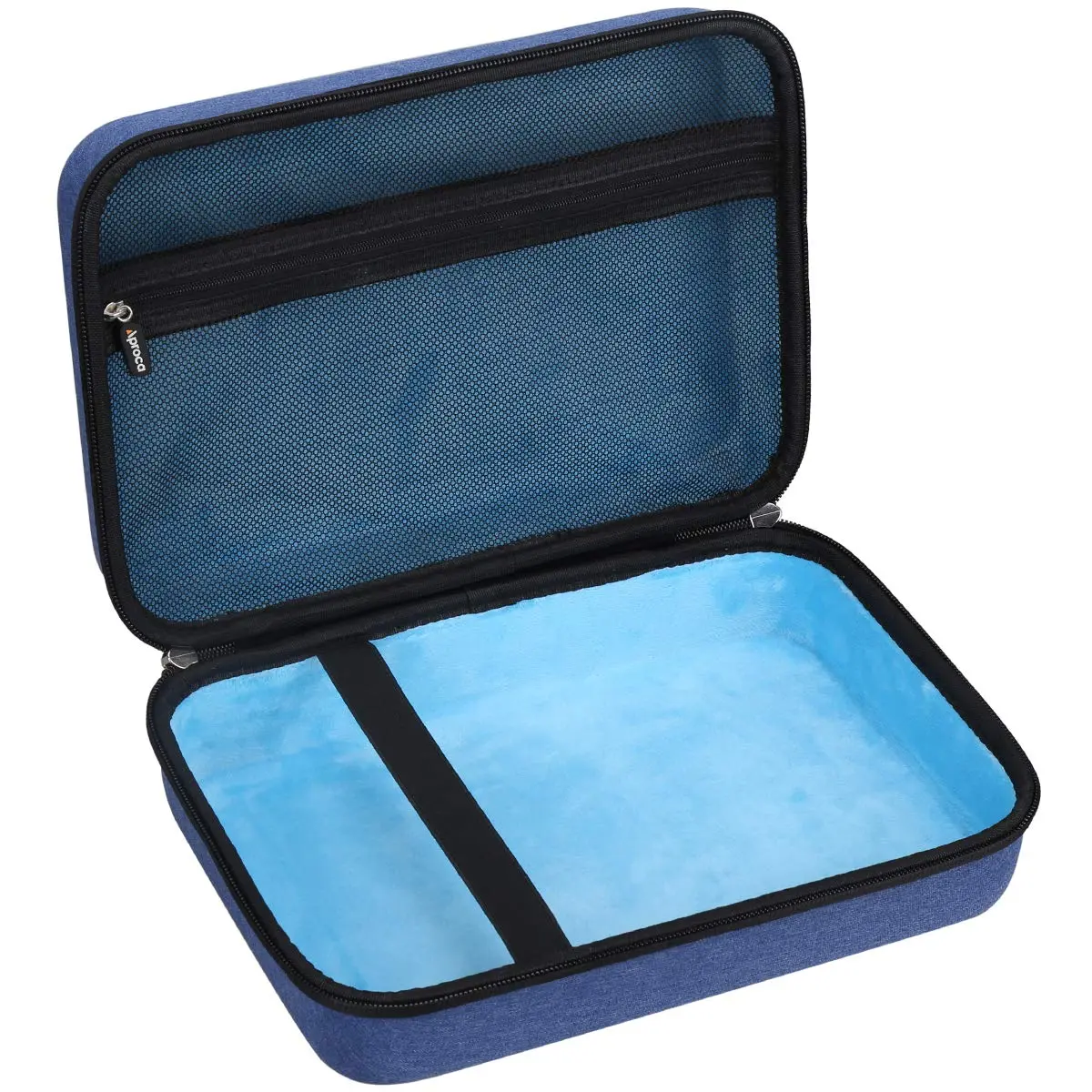 Aproca Hard Storage Case for 11.5"-12.5" Portable DVD Players | Blue EVA Carrying Case with Mesh Pocket - view 2