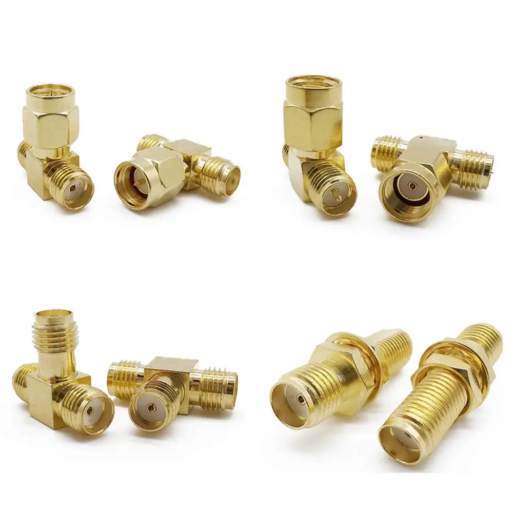 ALLiSHOP SMA Connectors Kit 18 Types RP-SMA Adapters | Gold-Plated Brass RF Coax Set - view 4