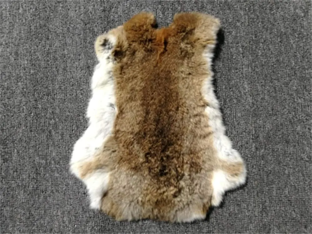 yingda1992 Natural Rabbit Fur Pelts 12" x 14" | Sewing Grade Crafting Material - view 4