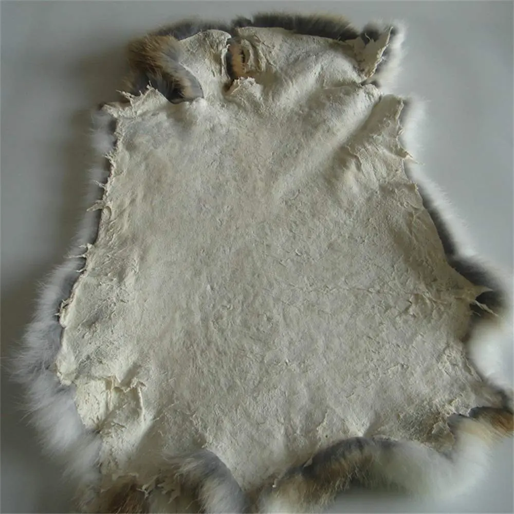 yingda1992 Natural Rabbit Fur Pelts 12" x 14" | Sewing Grade Crafting Material - view 6