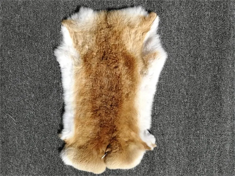 yingda1992 Natural Rabbit Fur Pelts 12" x 14" | Sewing Grade Crafting Material - view 8