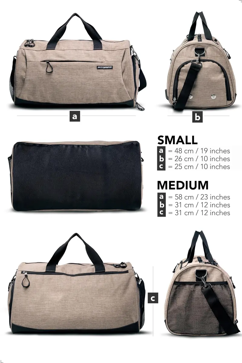 Fitgriff Gym Bag for Men & Women with Shoe & Wet Compartment | Travel & Sports Duffle 55L - view 6