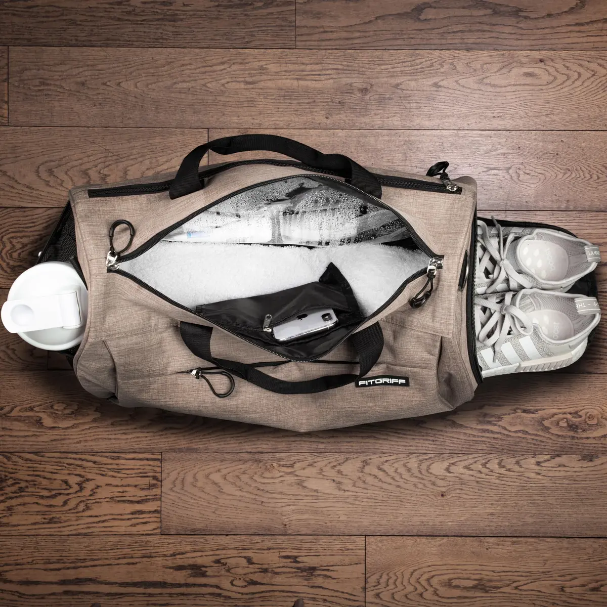 Fitgriff Gym Bag for Men & Women with Shoe & Wet Compartment | Travel & Sports Duffle 55L - view 4