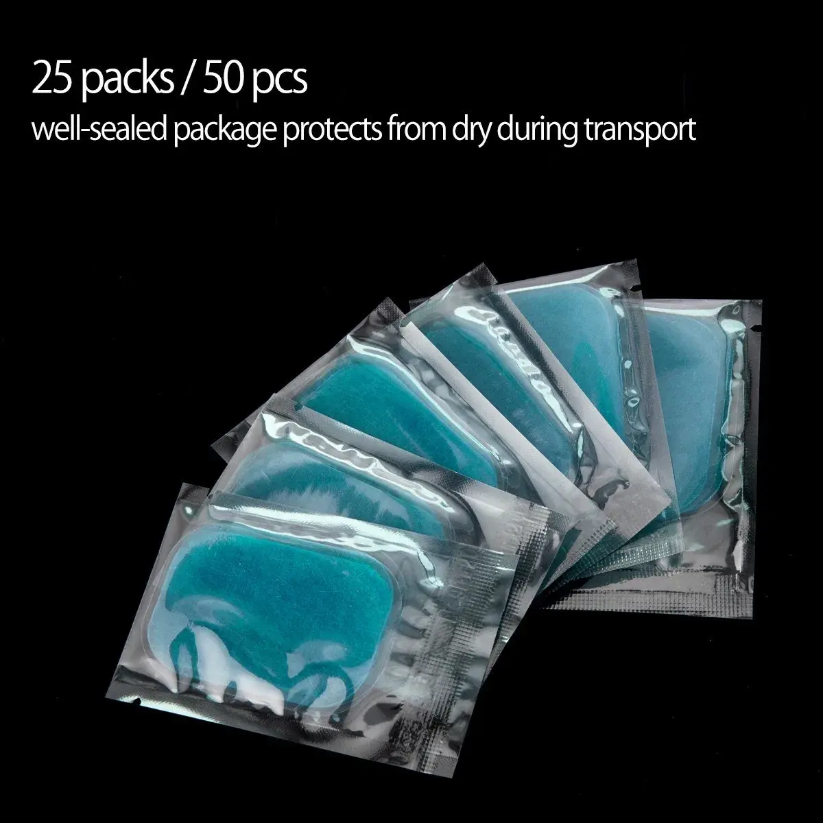 LEKEONE Abdominal Trainer Replacement Gel Pads 50 Pcs (25 Packs) | Conductive Gel for EMS Muscle Training - view 4