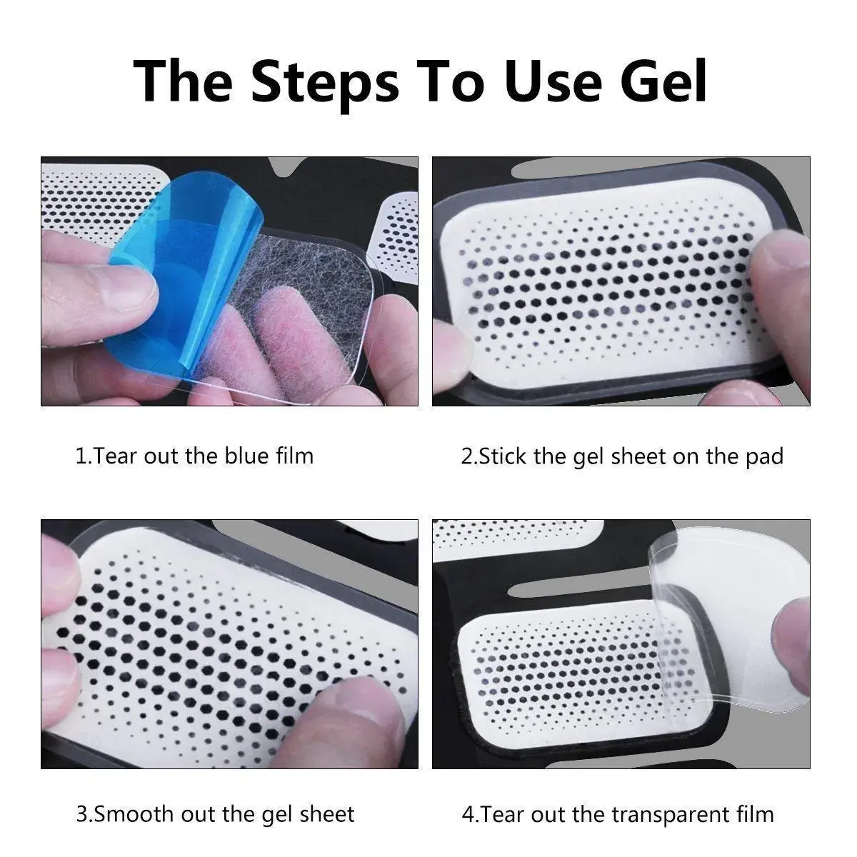 LEKEONE Abdominal Trainer Replacement Gel Pads 50 Pcs (25 Packs) | Conductive Gel for EMS Muscle Training - view 2
