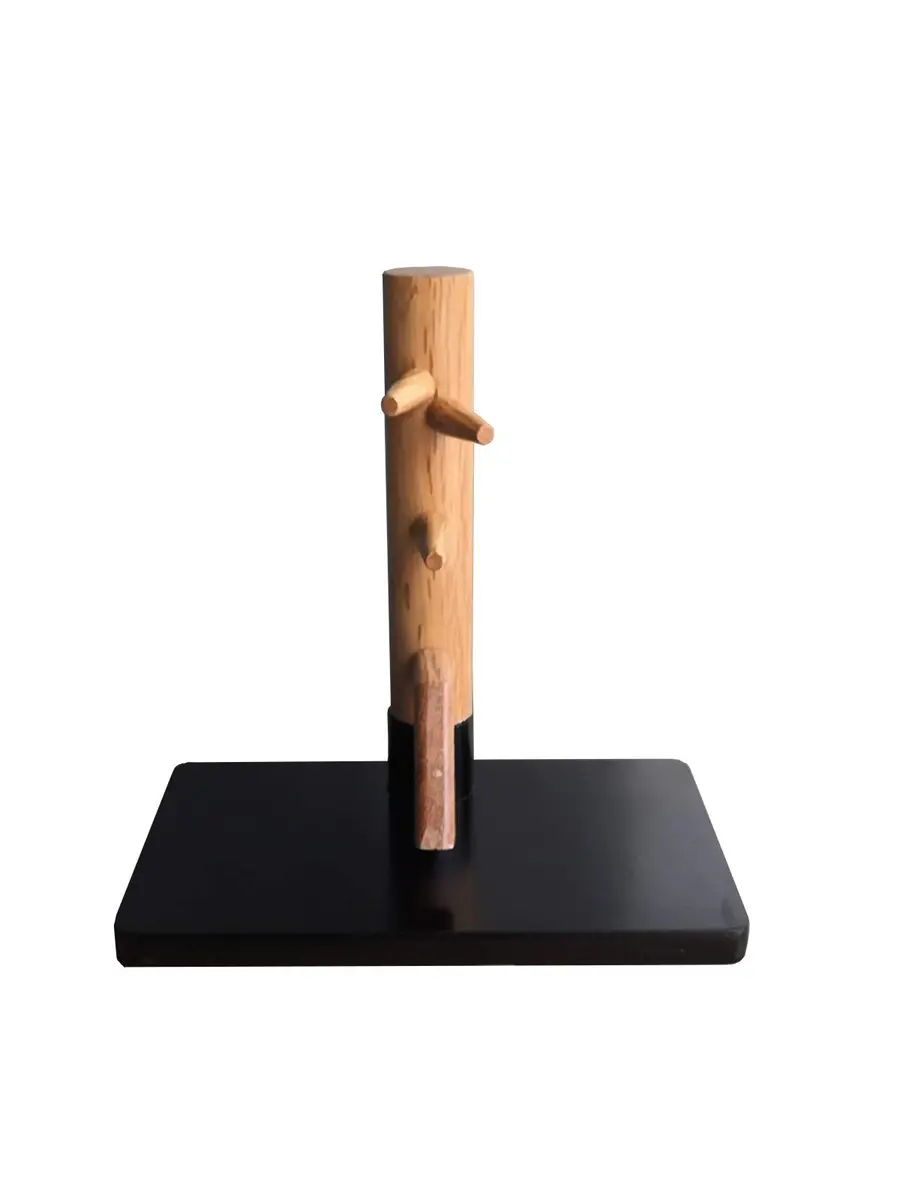 TAO Mini Wooden Dummy Decoration Wing Chun Kung Fu Collectible Wood Light Brown | Bruce Lee Replica - main product image