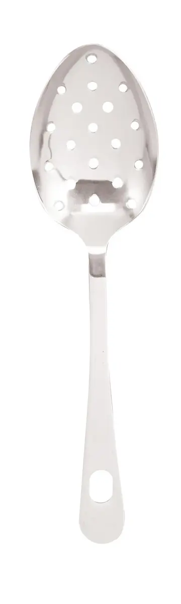 HIC Kitchen Serving Spoon Set, Japanese Stainless Steel, Solid and Pierced Spoons, 2-Piece Set, 22.86 cm (9 inches) - view 3