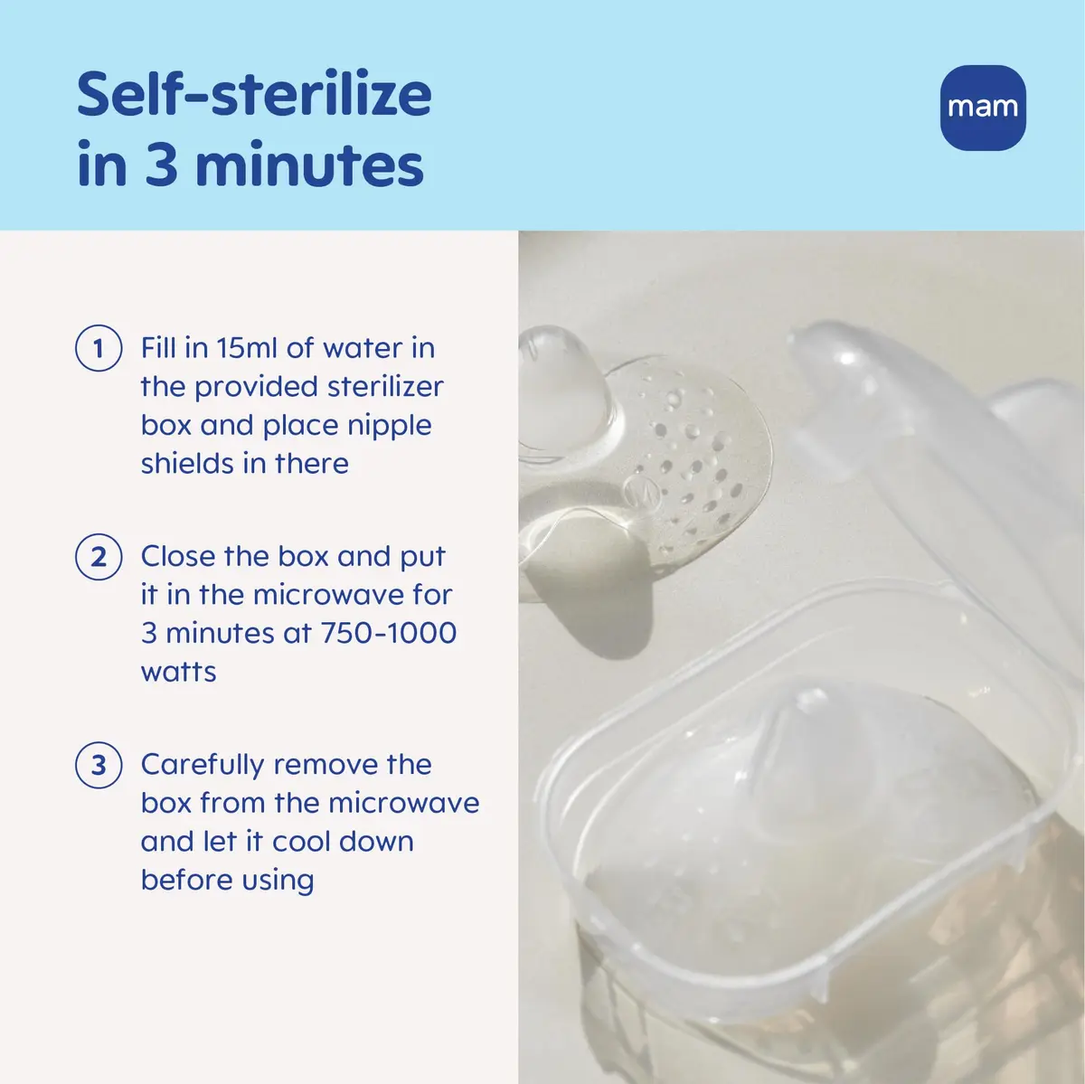 MAM Nipple Shields for Breastfeeding Large 23mm, 2 Pack | Developed with Lactation Experts for Latch Assistance - view 4