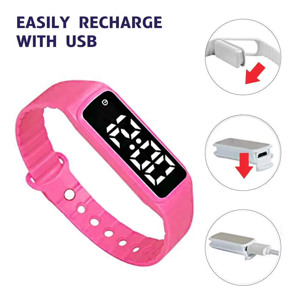 e-vibra 8 Alarm Vibrating Alarm Watch Small | Discreet Reminder for Daily Routines - view 3