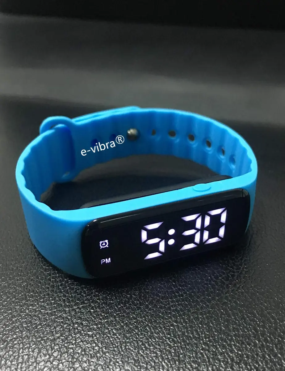 e-vibra Vibrating Alarm Watch for Potty Training & Daily Routines - Small Blue | 12 Alarms, Rechargeable, Discreet Vibration - view 2