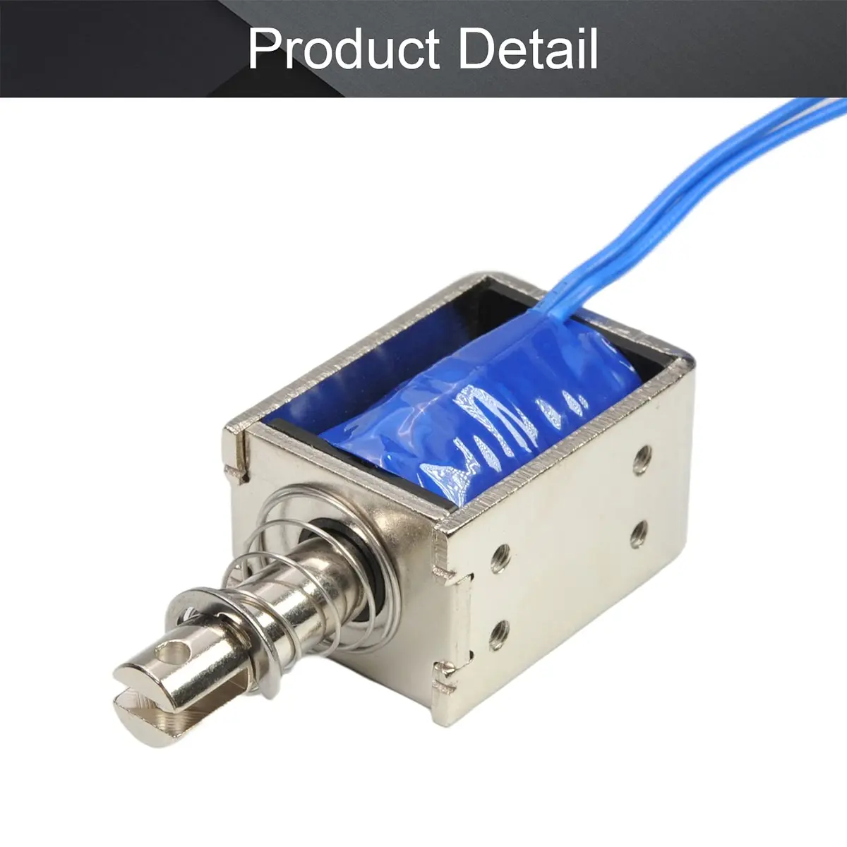 Fielect DC 24V 1A 15N Push Pull Solenoid Electromagnet 10mm | High Force & Stable Temp - view 4