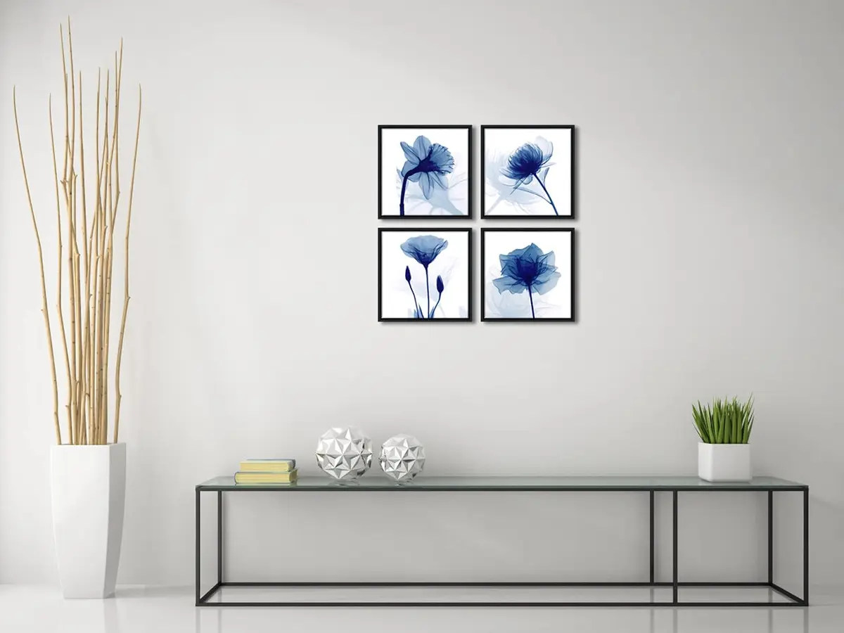Pyradecor Wall Art 4 Panels | Modern Floral Canvas Artwork for Home & Office - view 4