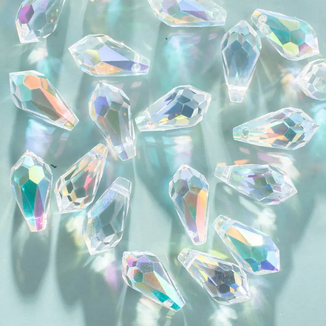 LONGWIN AB Teardrop Crystal Beads 7x14mm (72pcs) | Glass Beads for Jewelry Making, Earrings, Necklaces, Bracelets - view 2