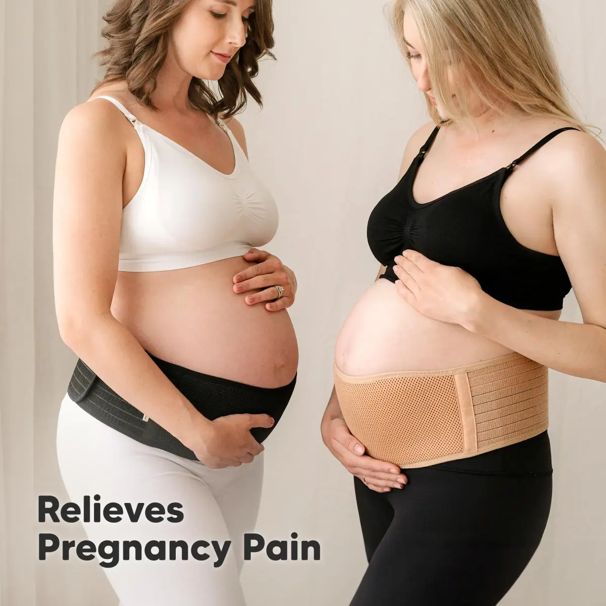 KeaBabies Maternity Belly Band Support Belt M/L Classic Ivory | 360° Ergonomic Support for Pregnancy & Postpartum - view 8