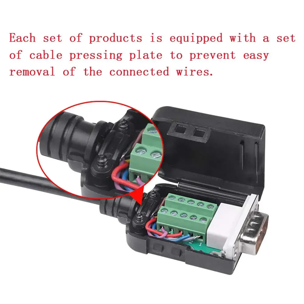 ANMBEST DB9 Solderless Serial to 9-Pin Terminal Adapter (2-Pack, Male) | Connects Legacy Devices to USB - view 3
