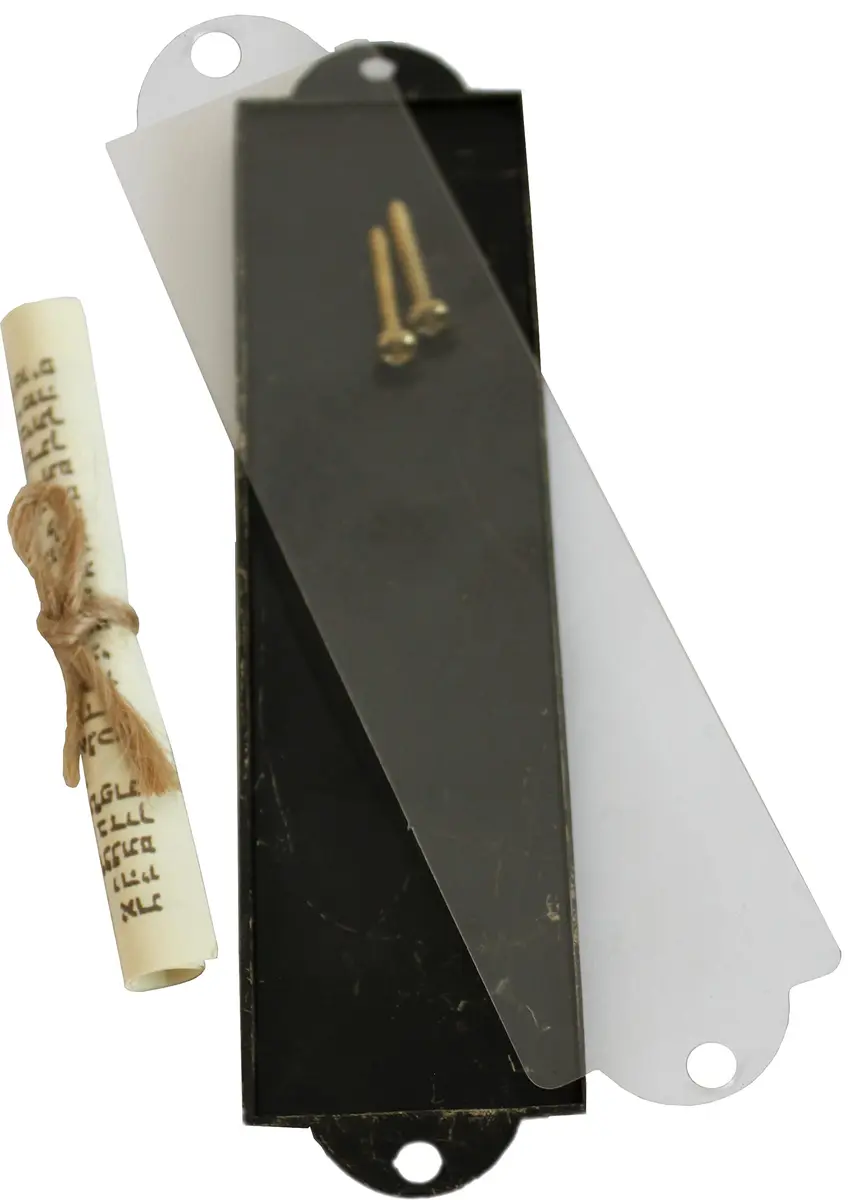 Holy Land Market Bronze Shema Mezuzah with Scroll | 12.7 cm (5 inch) - view 2
