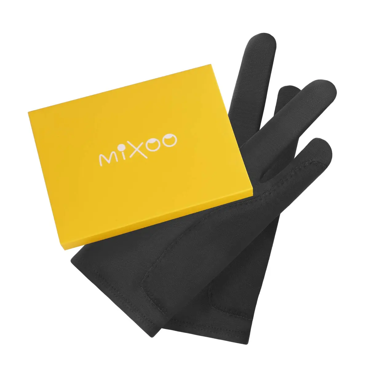 Mixoo Two-Finger Artist Gloves Medium (2-Pack) | Palm Rejection for Digital Drawing & Sketching - view 7