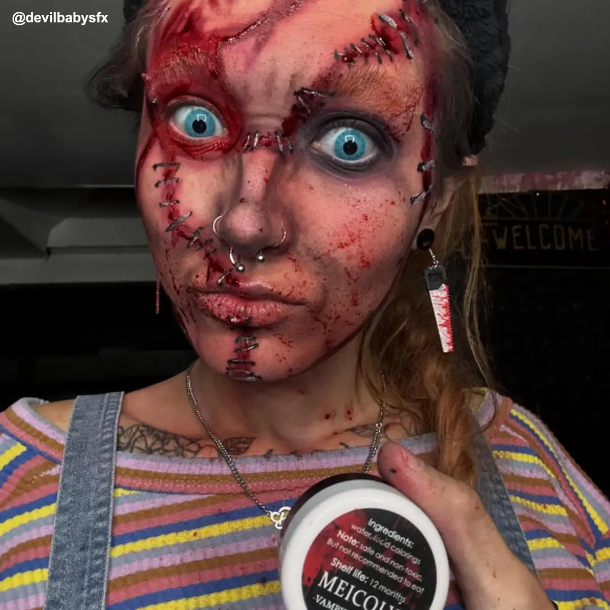 MEICOLY Coagulated Blood Gel 30g | Realistic SFX Wound & Halloween Makeup - view 7