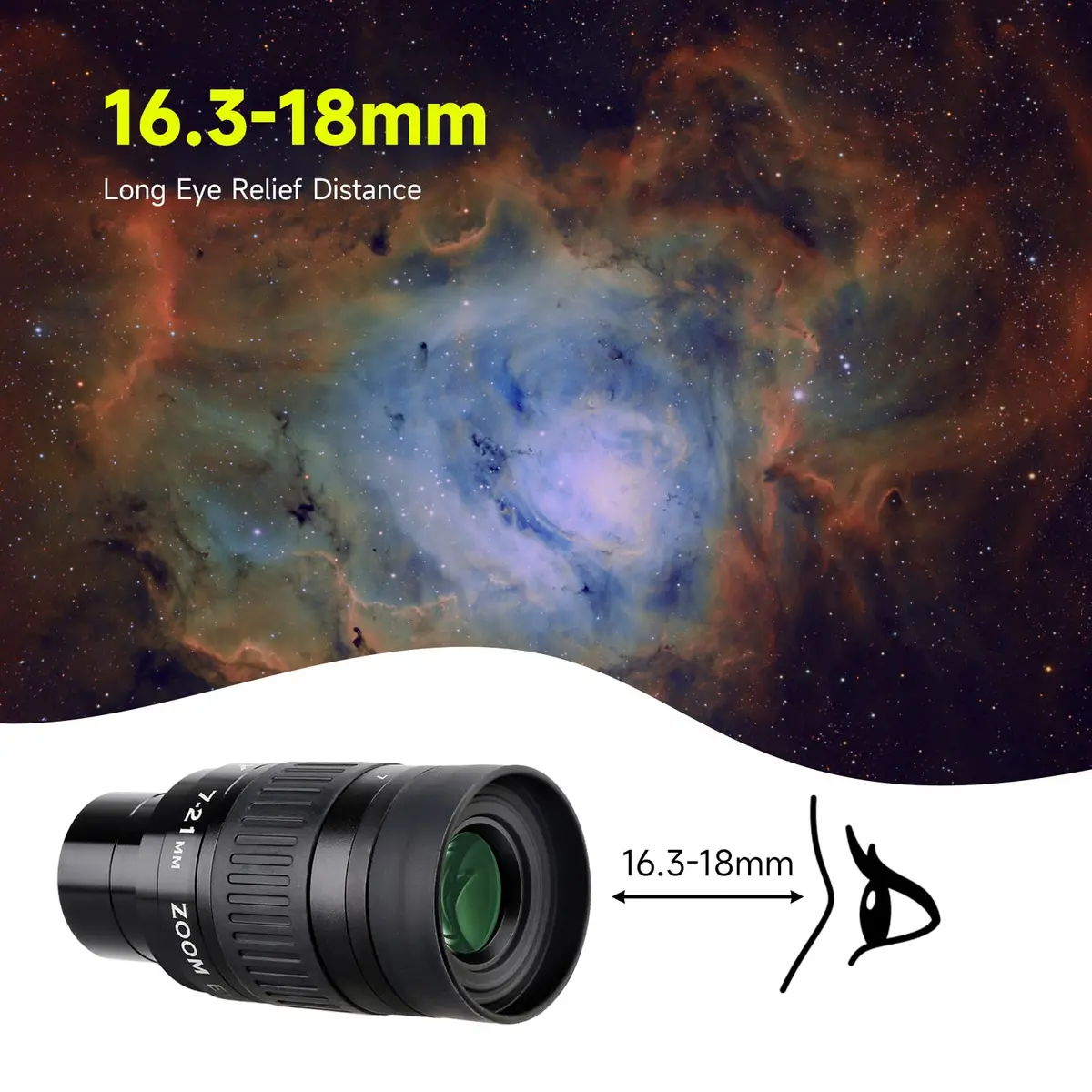 SVBONY SV135 Zoom Eyepiece 7-21mm | 1.25 Inch Telescope Accessory for Astronomic Observation - view 6