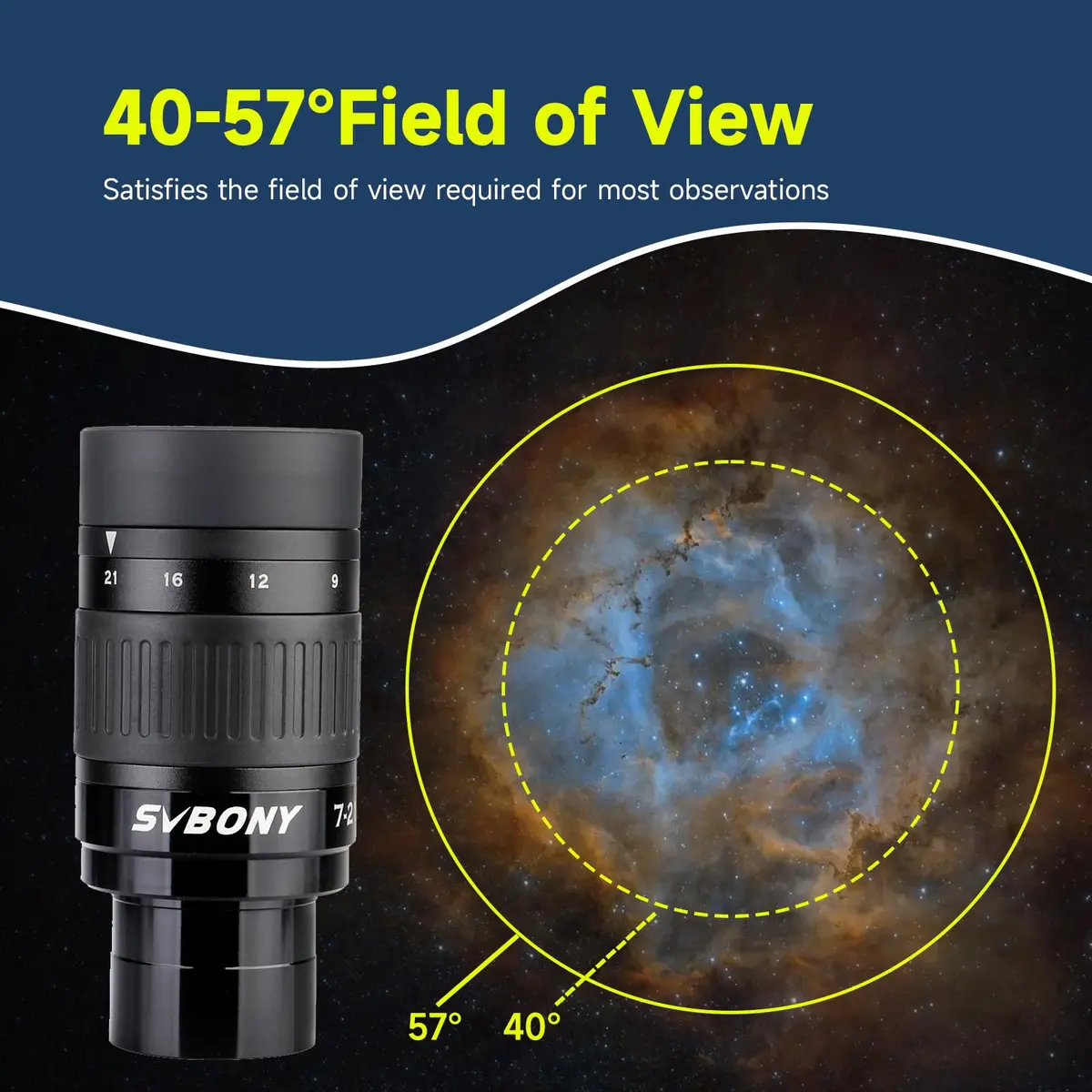 SVBONY SV135 Zoom Eyepiece 7-21mm | 1.25 Inch Telescope Accessory for Astronomic Observation - view 4