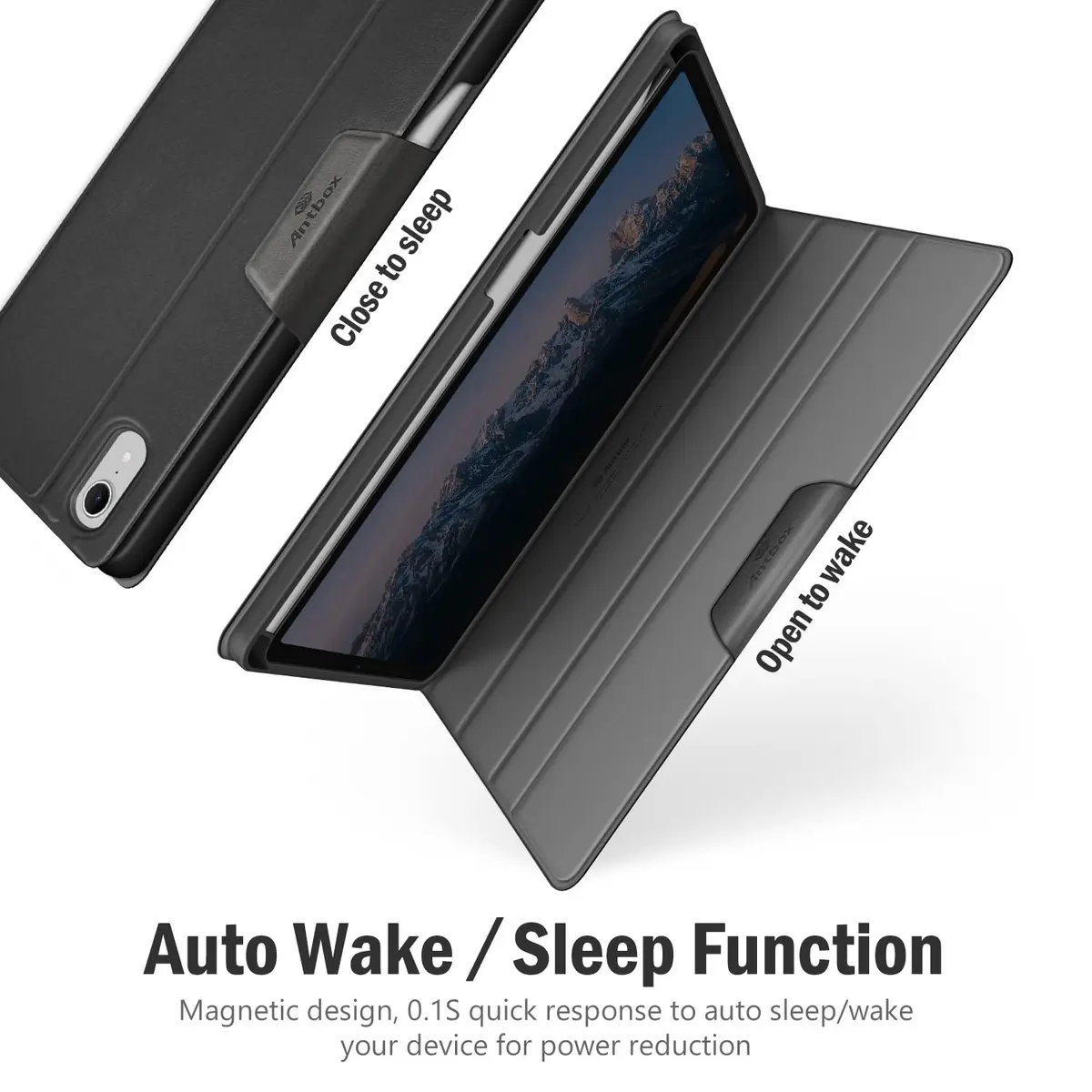 Antbox Case for iPad mini 7 A17 Pro | Precise Fit & Auto Sleep/Wake (70-120 chars) - view 5