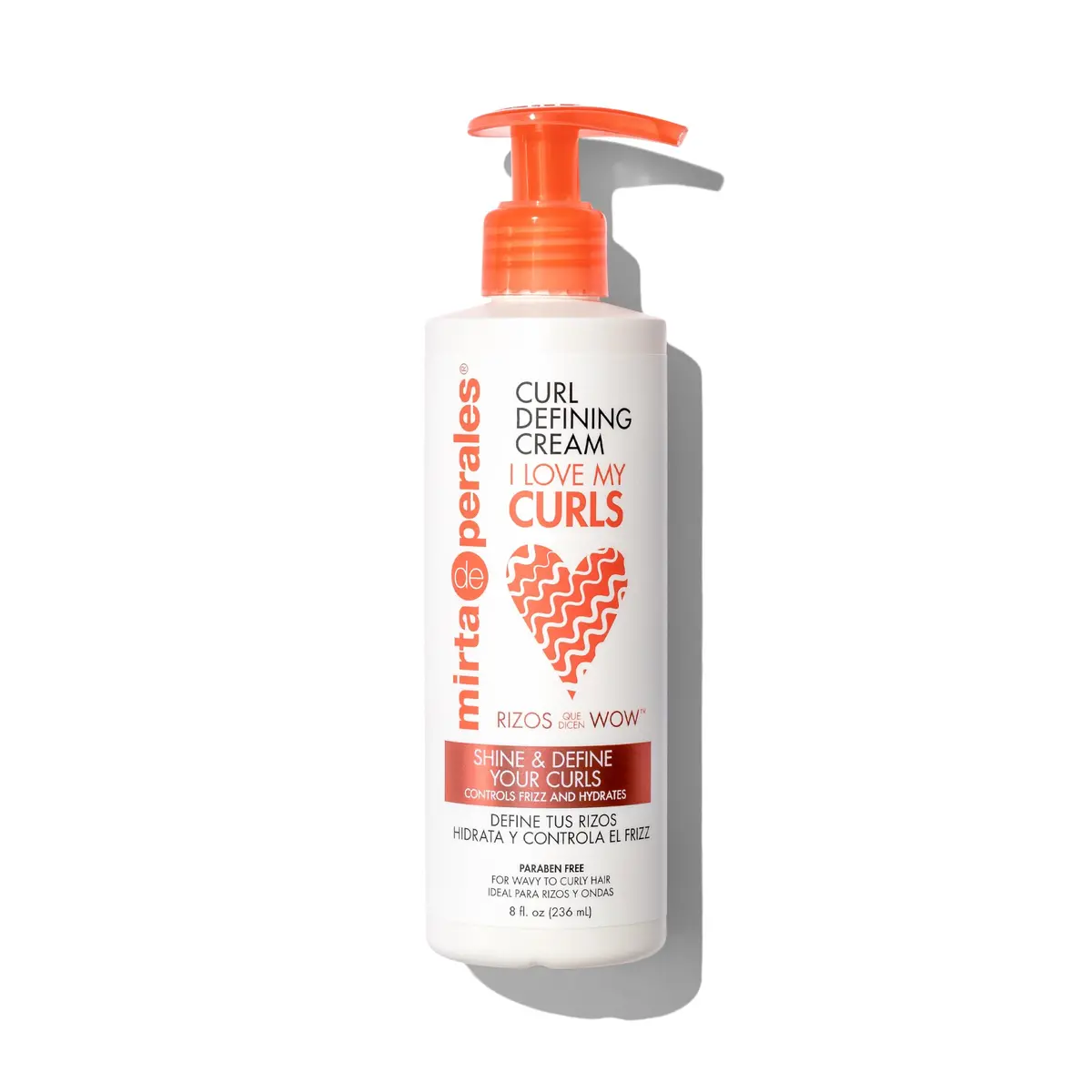 Mirta De Perales Curl Defining Cream 240ml (8 Fl Oz) | Defines Curls & Waves with Coconut Oil - main product image