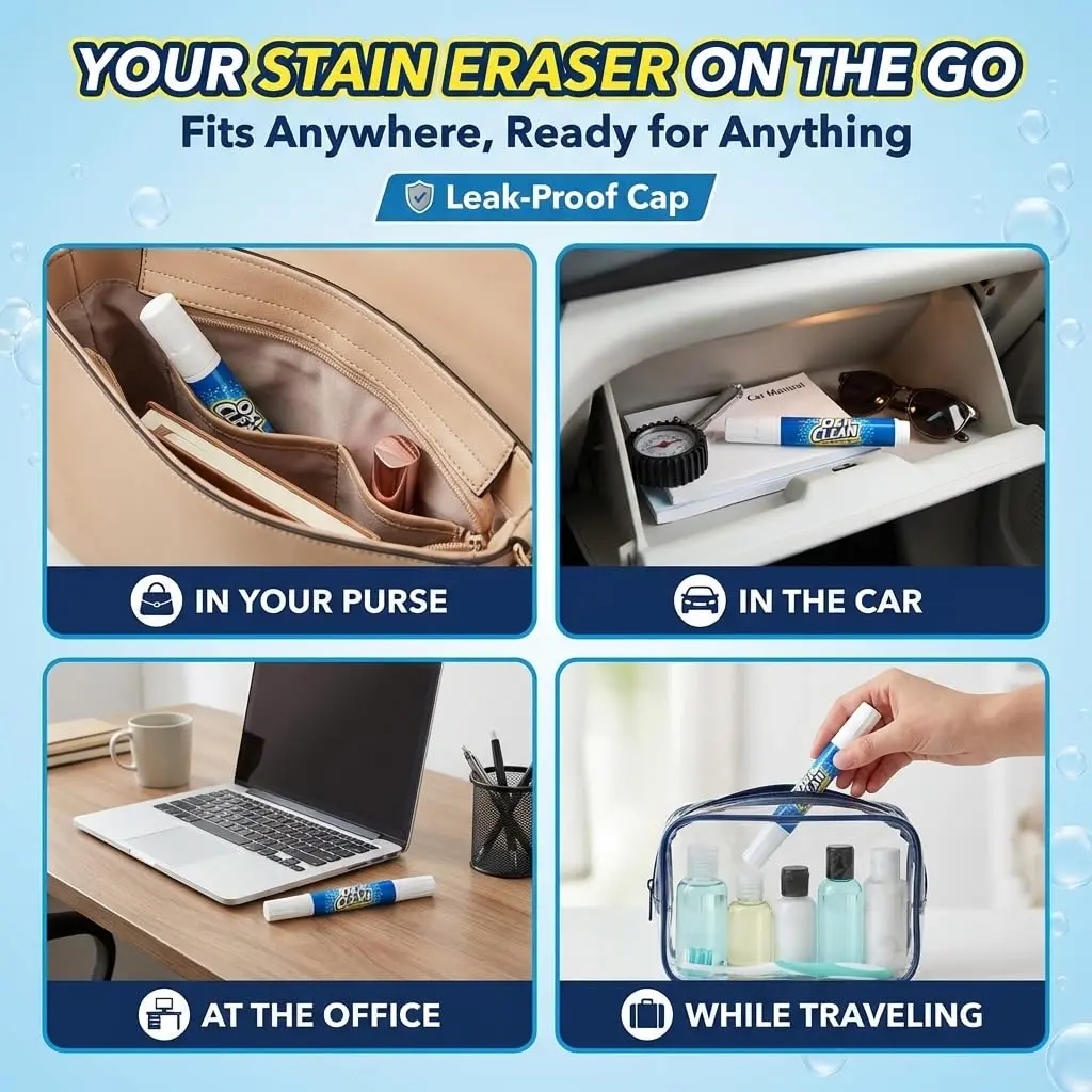 OxiClean On The Go Stain Remover Pen for Clothes | Portable, Bleach-Free, Safe for All Fabrics - view 5
