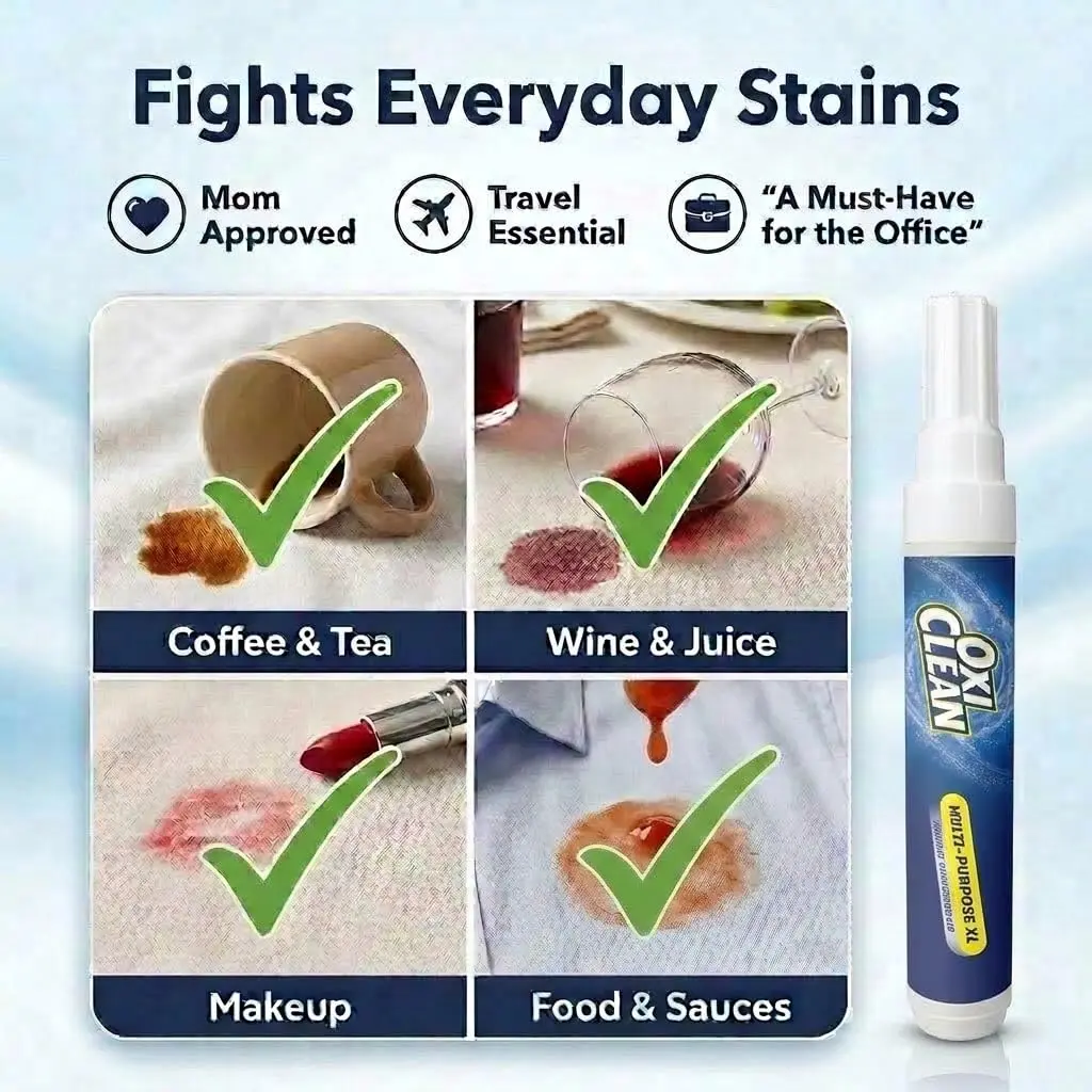 OxiClean On The Go Stain Remover Pen for Clothes | Portable, Bleach-Free, Safe for All Fabrics - view 7