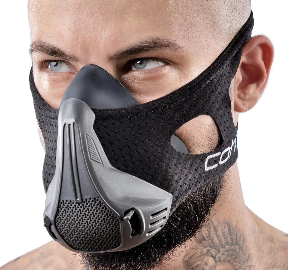 coher Workout Mask Breathing Mask for Men and Women - Adjustable Resistance Levels - Increase Lung Capacity and Endurance - Ideal for Jogging, Sports, Cycling, Fitness - main product image