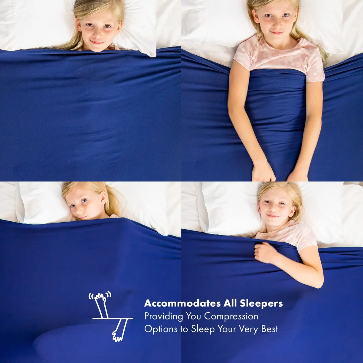 Harkla Sensory Compression Sheet for Kids Twin | Breathable & Calming Sleep Solution (70-120 chars) - view 4