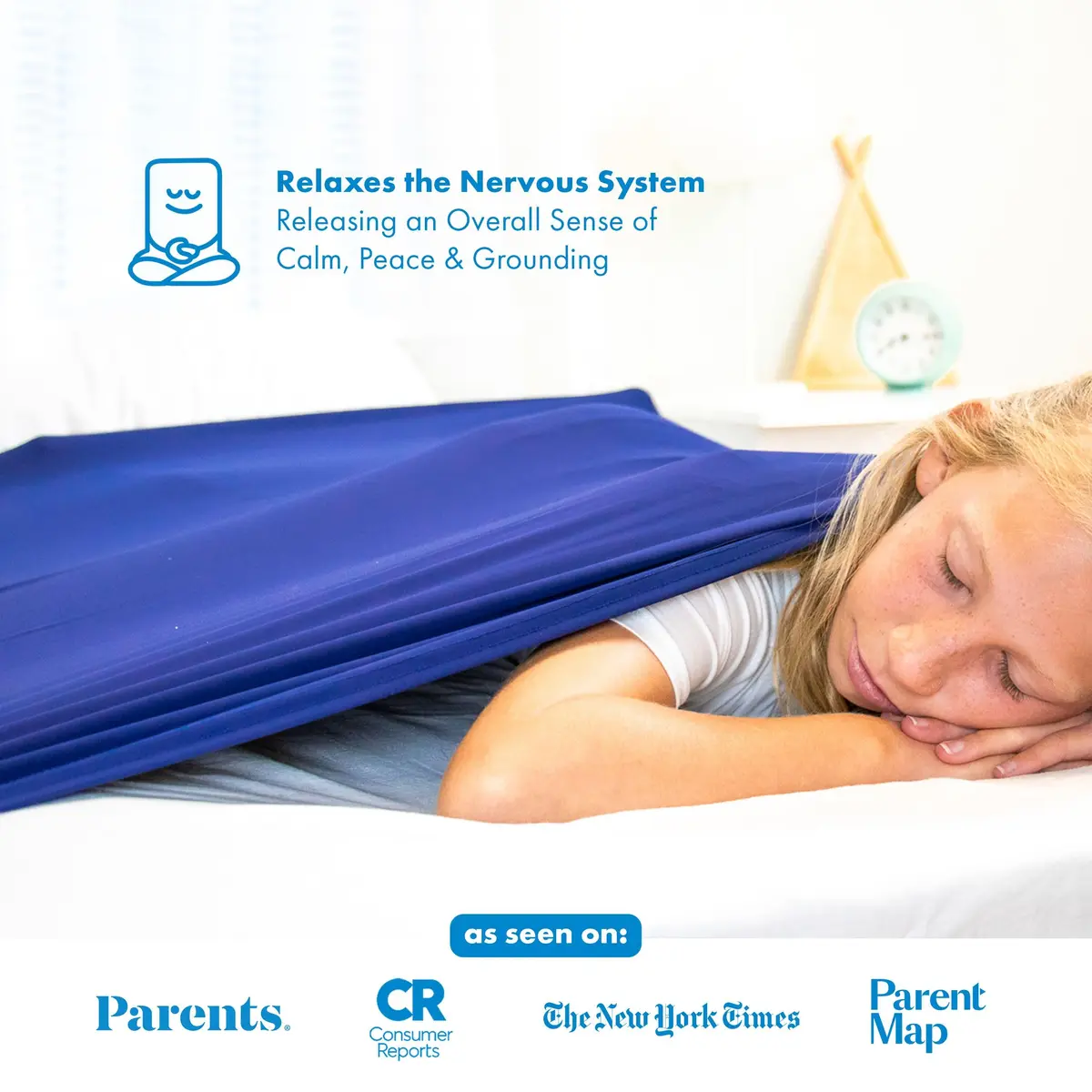Harkla Compression Sheet for Kids - Full Size | Calming Sensory Bedsheet for Restful Sleep - view 2