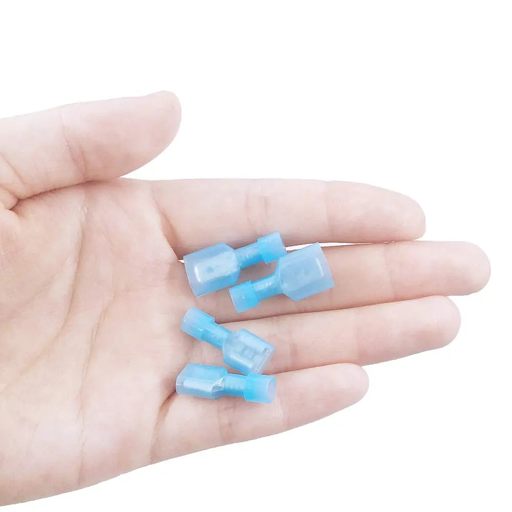 MCIGICM 16-14 Gauge Spade Disconnect Wire Connectors 200 Pcs | Fully Insulated Nylon Terminals for Electrical Wiring - view 6