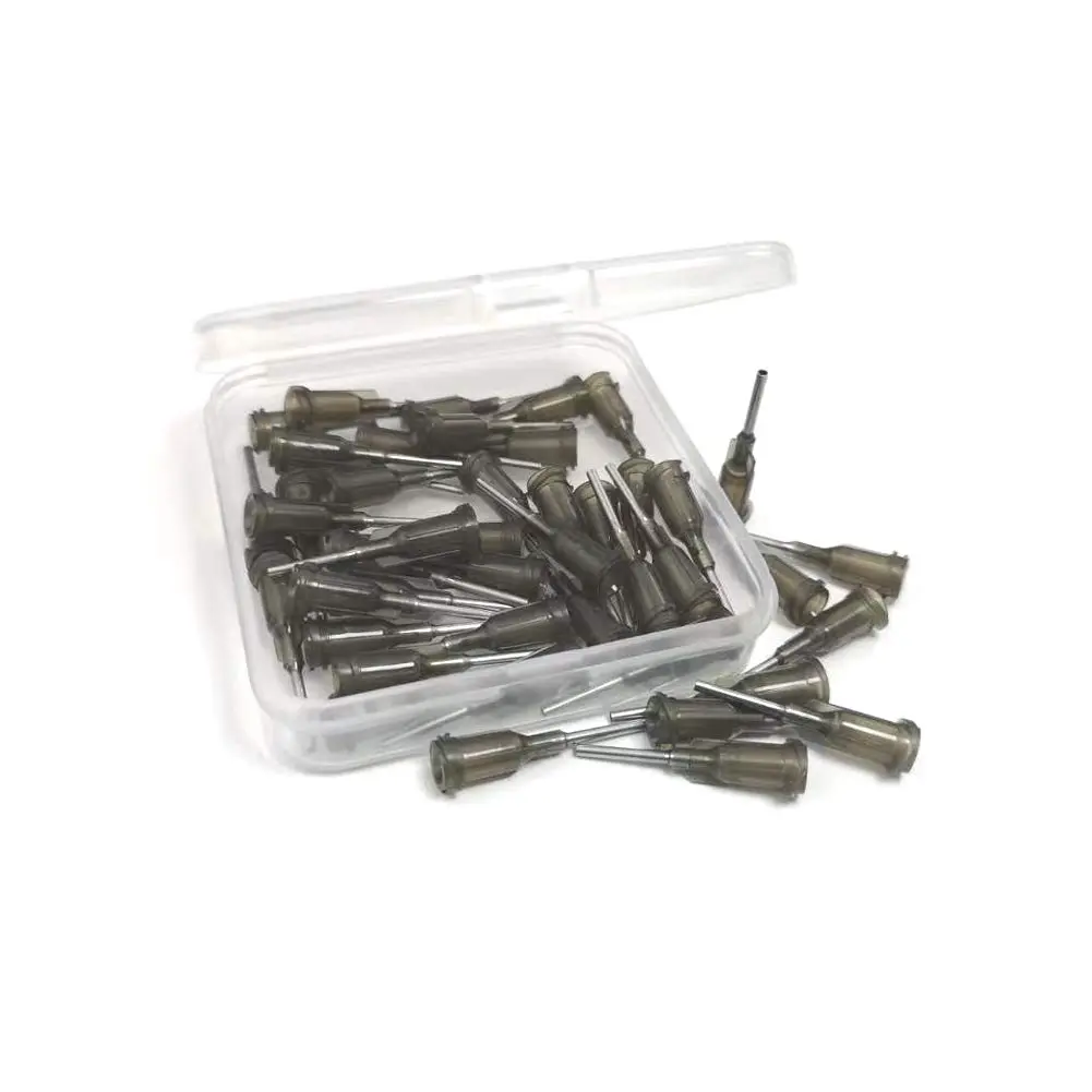 SANANTS 16 Gauge 0.5in Blunt Tip Dispensing Syringe Needle, Gray 50 PCS | Precision Stainless Steel for Lab & Crafts - view 3