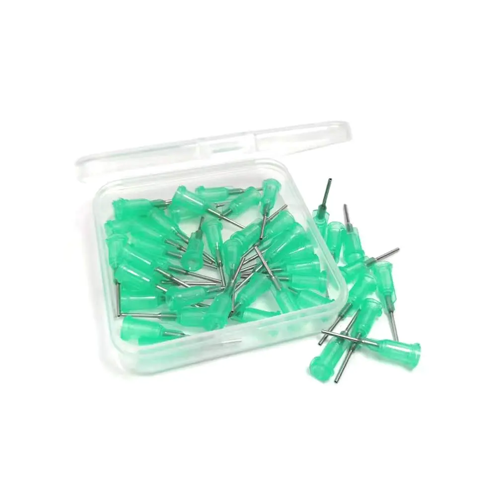 SANANTS 18 Gauge x 0.5 inch Blunt Tip Dispensing Needles, Green 50 PCS | Industrial Precision Applicators - view 5