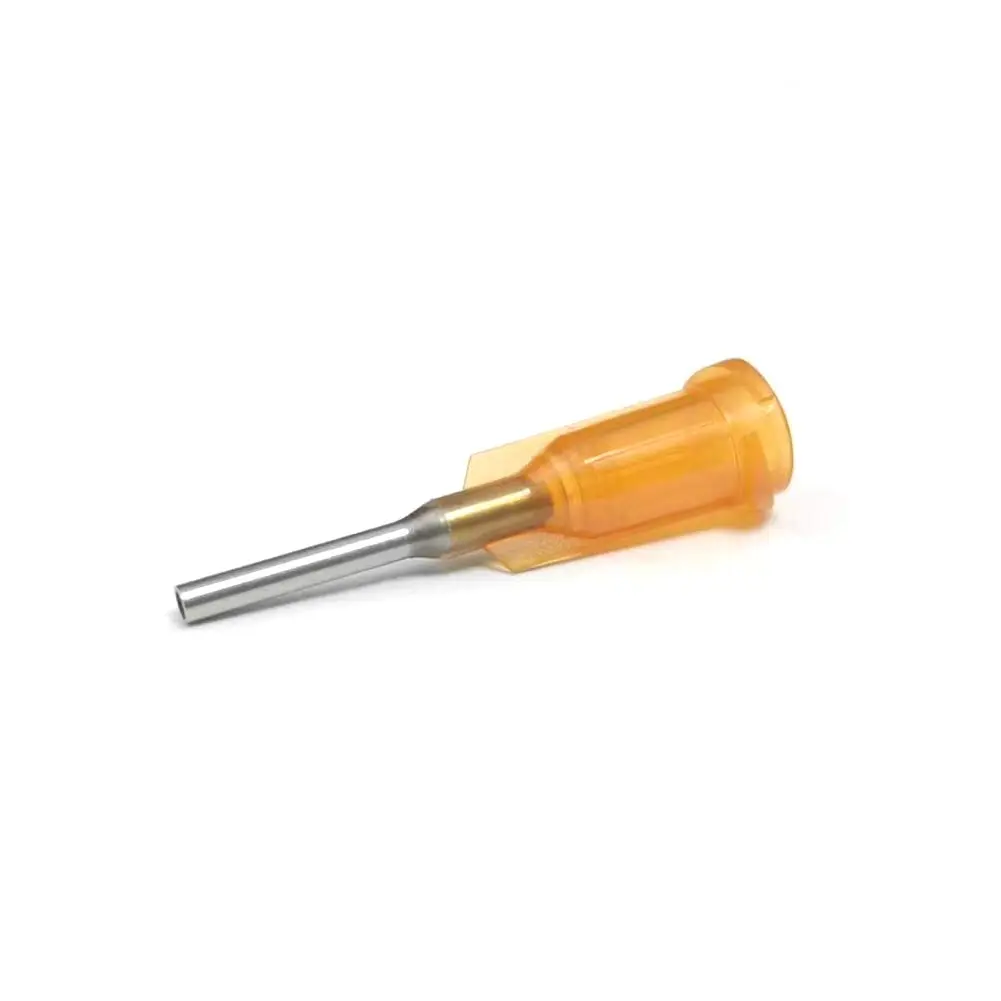 SANANTS 15 Gauge 0.5in Blunt Tip Dispensing Syringe Needle Amber | Precision Stainless Steel - main product image