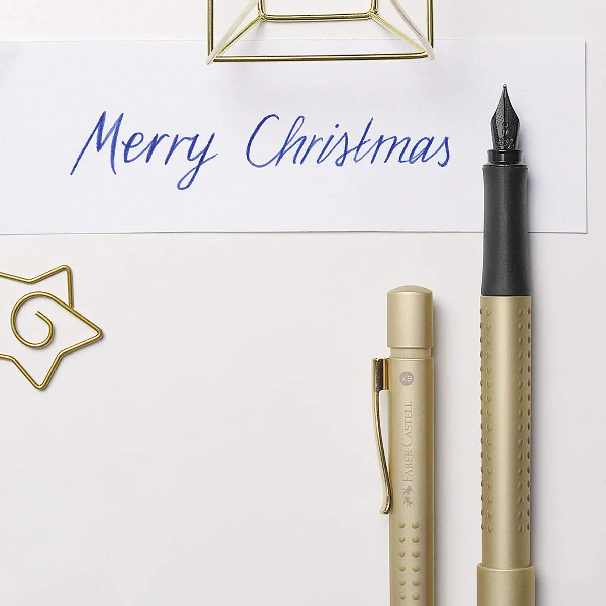 Faber-Castell Grip Edition EF Fountain Pen - Gold | Soft Grip, Extra Fine Nib, Smooth Ink - view 4