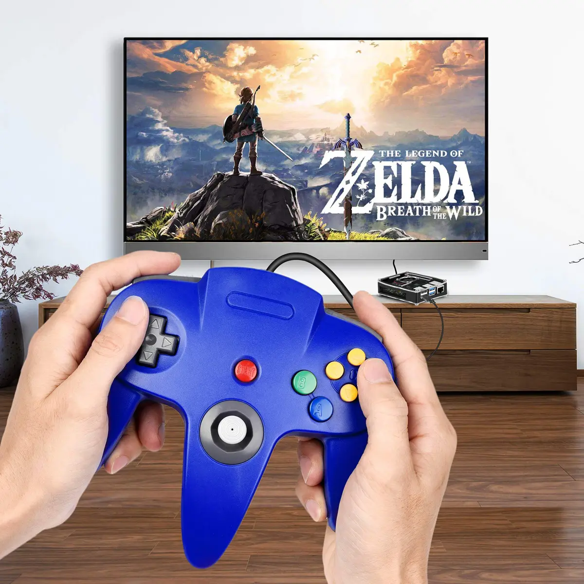 SAFFUN Classic N64 Controller Wired USB PC Gamepad 1.8m (6ft) Cable | Plug and Play for Windows PC macOS Linux Raspberry Pi - view 6