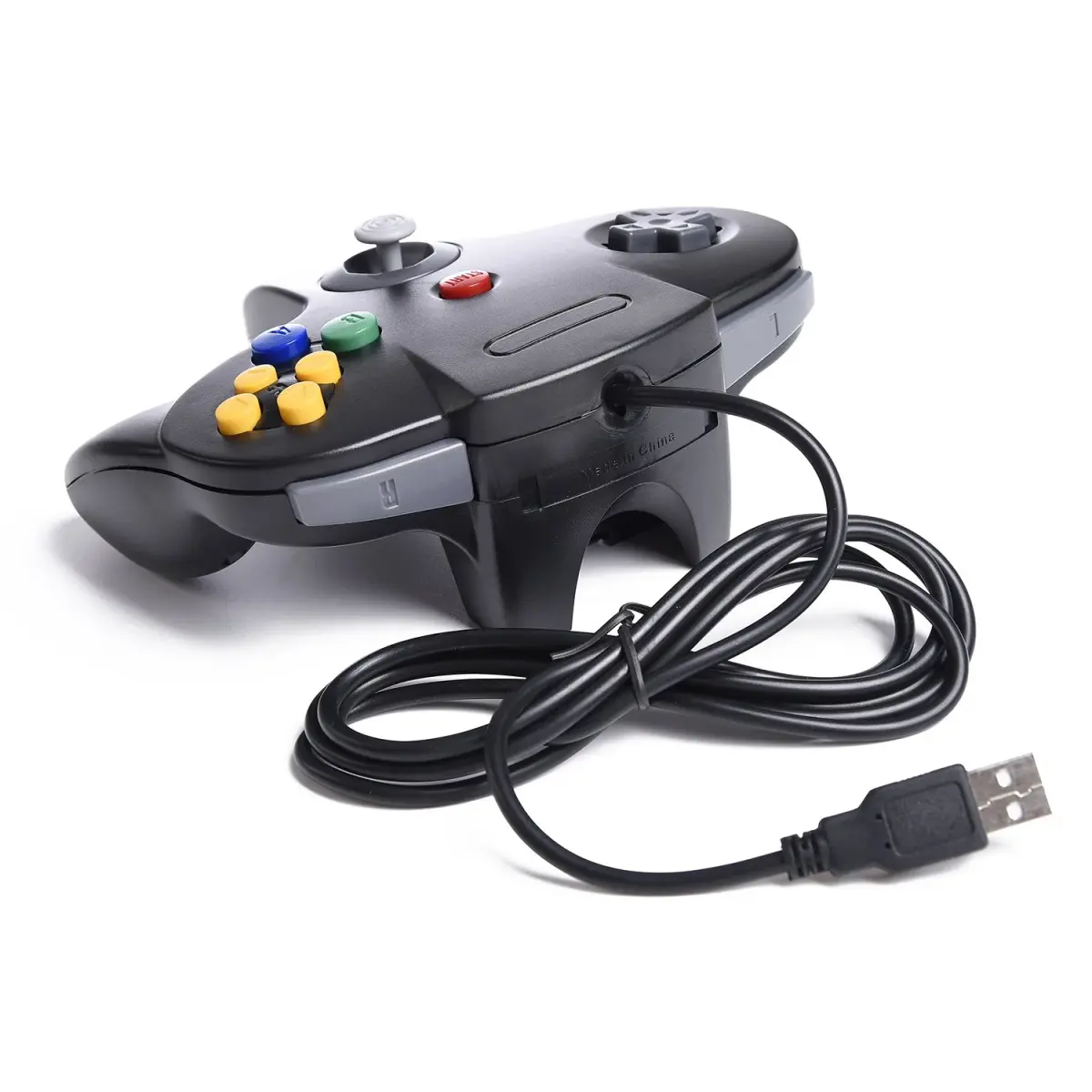 SAFFUN Classic N64 Controller Wired USB PC Gamepad 1.8m (6ft) Cable | Plug and Play for Windows PC macOS Linux Raspberry Pi - view 3
