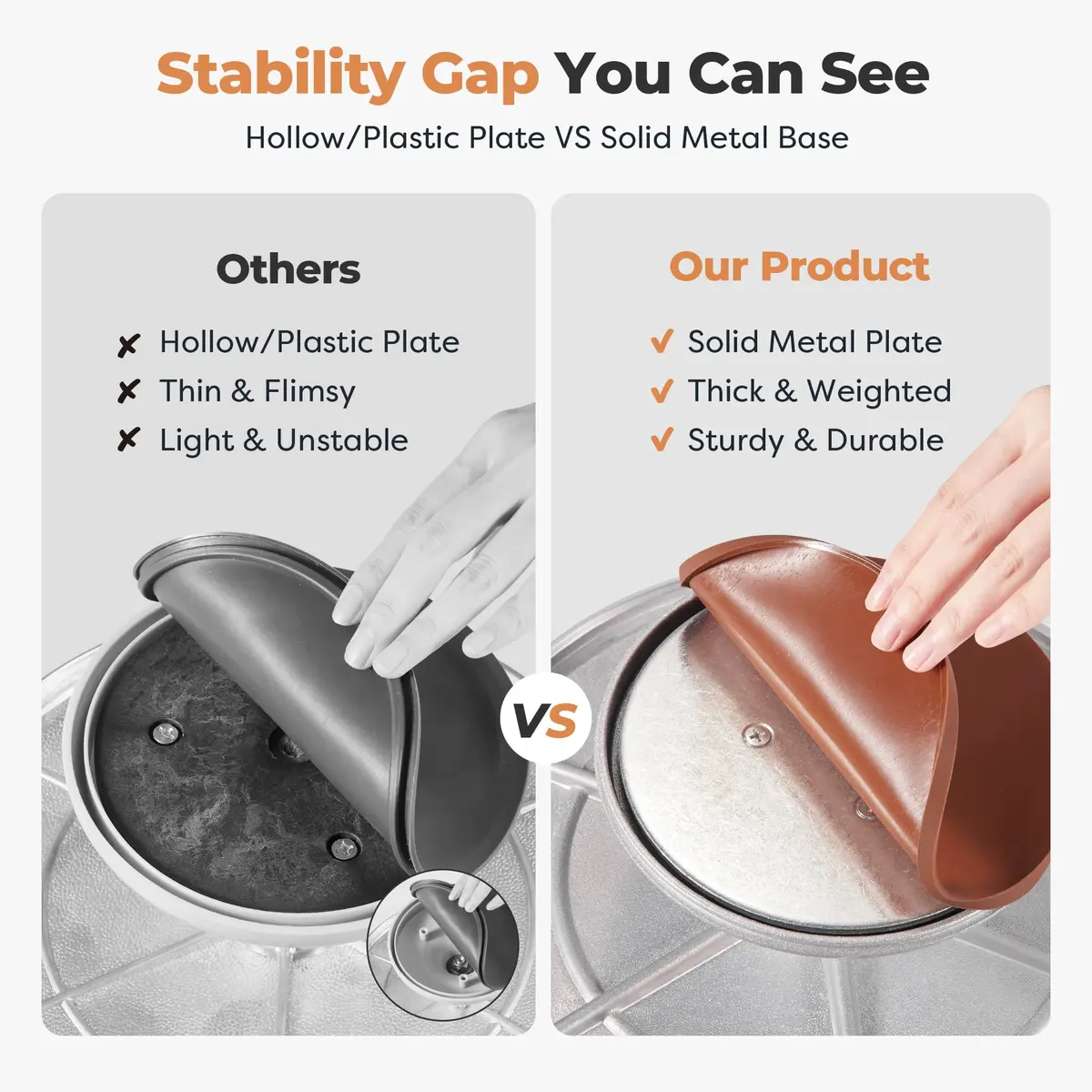 Kootek 12" Silver Aluminum Alloy Cake Turntable | Durable 360° Rotating Cake Stand for Decorating - view 3