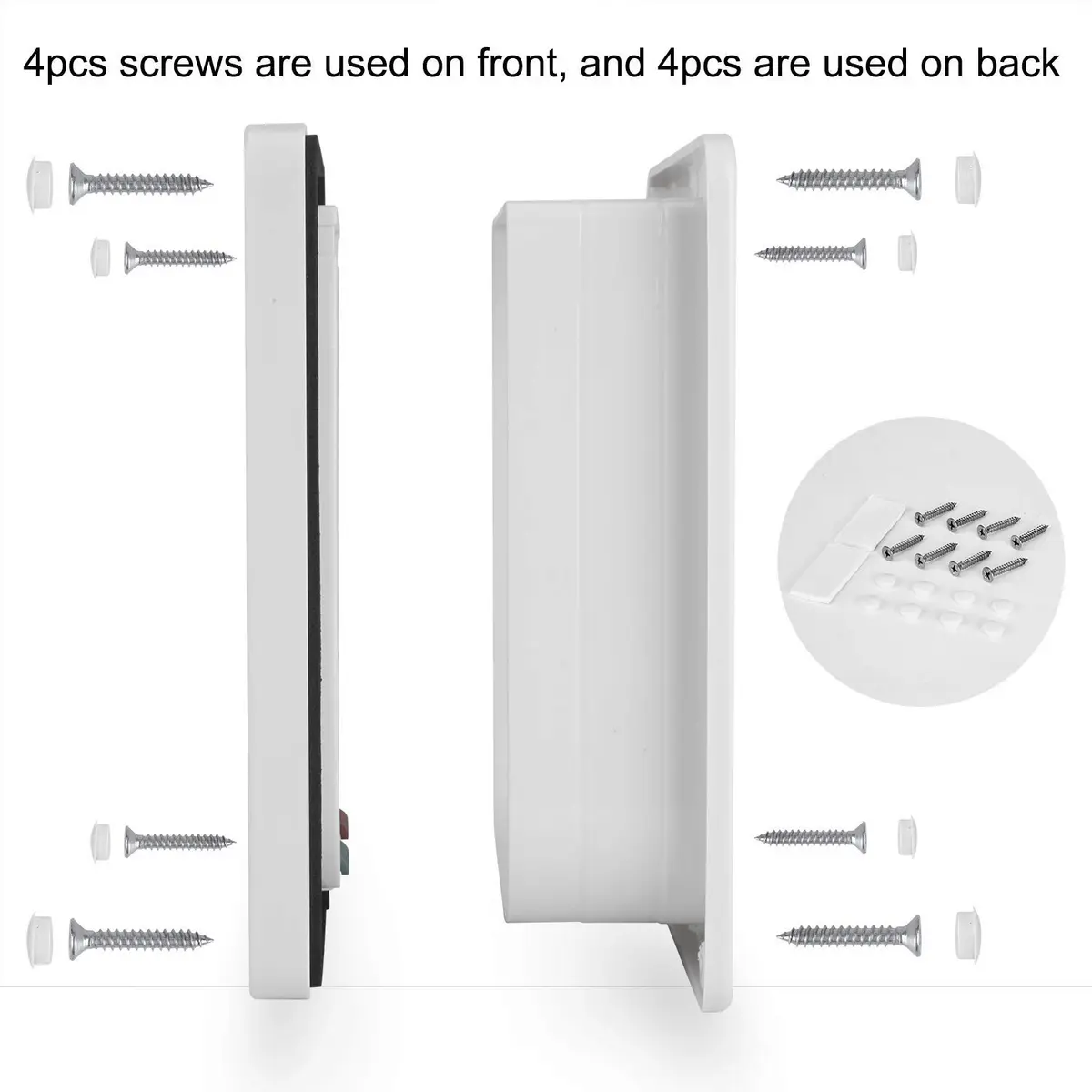CEESC X-Large Cat Door for Pets up to 25 lbs, Weatherproof, White | 4-Way Lock Pet Door for Cats & Small Dogs - view 7